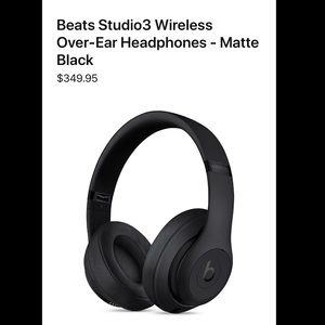 NEW Matte Black BEATS STUDIO 3 Wireless
